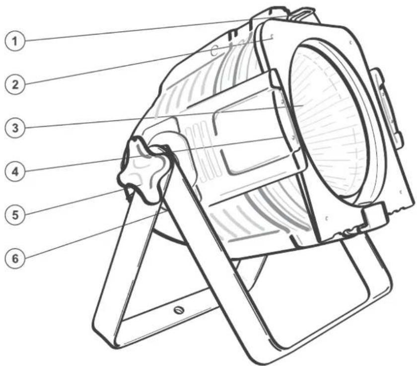 Eurolite ML-56 COB CW - Geräteübersicht - 1