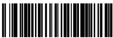 Black and white barcode image with vertical lines and a central dot