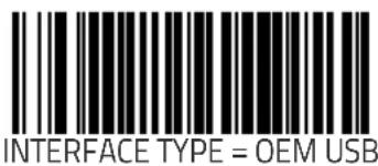 INTERFACE TYPE = OEM USB