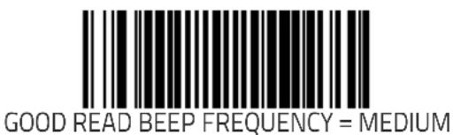 GOOD READ BEEP FREQUENCY = MEDIUM