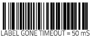 LABEL GONE TIMEOUT = 50 mS