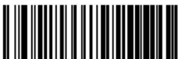 Black and white barcode image with vertical lines and a central dot