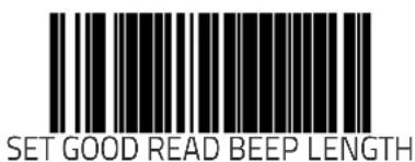 SET GOOD READ BEEP LENGTH