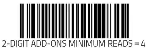 2-DIGIT ADD-ONS MINIMUM READS = 4