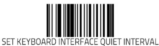 SET KEYBOARD INTERFACE QUIET INTERVAL