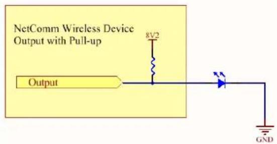 NetComm Wireless Device Output with Pull-up 8V2 Output GND