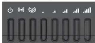 Audio recording tool icons including power, audio, and sound wave controls