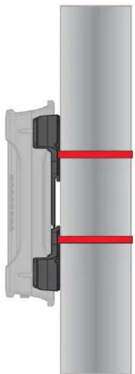 Netcomm NTC-140W-02 - Pole mount using DIN rail bracket - 1