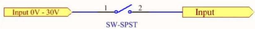 Input 0V - 30V 1 2 SW-SPST Input