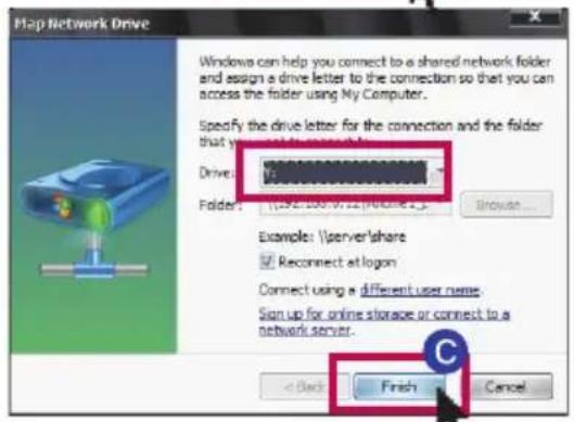 Plap Network Drive Windows can help you connect to a shared network folder and assign a drive letter to the connection so that you can access the folder using My Computer. Specify the drive letter for the connection and the folder that you can access the device. Driver: Folder: Example: (server'share Reconnect at logon Connect using a different user name Sign up for online storage or connect to a network server. Finish Cancel