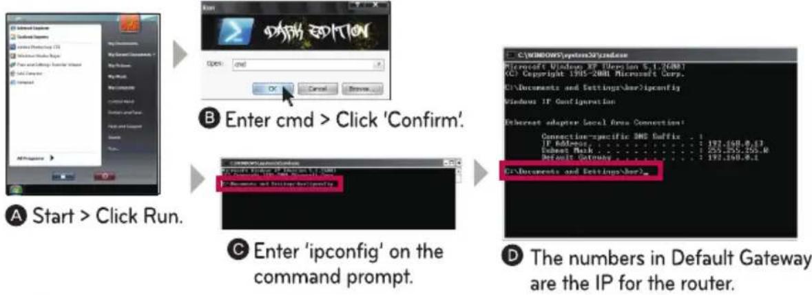 LG N4B2ND4 - Check IP of the router - 1