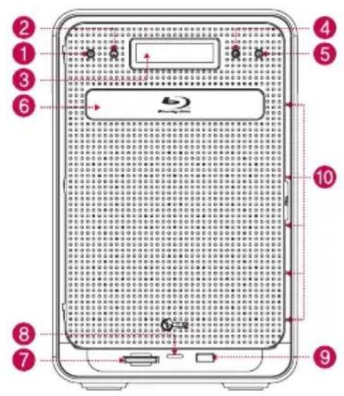 Diagram of a mobile phone front panel with numbered pins and a central display screen showing a 3D grid pattern.
