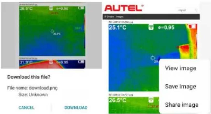 Download this file? File name: download.png Size: Unknown CANCEL DOWNLOAD AUTEL® View image Save image Share image