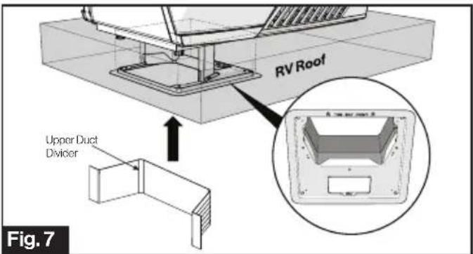 RV Roof Upper Duct Divider Fig. 7