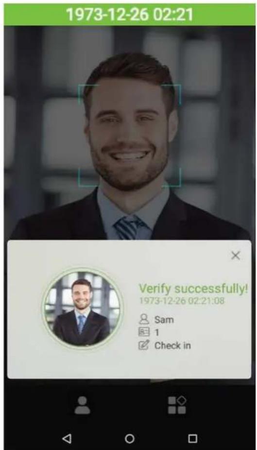 1973-12-26 02:21 Verify successfully! 1973-12-26 02:21:08 Sam 1 Check in