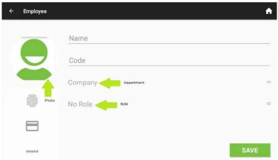 Employee Name Code Company Department No Role Role **** SAVE
