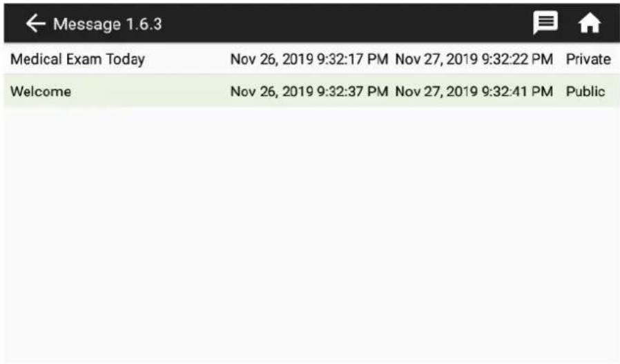 ← Message 1.6.3 Medical Exam Today Nov 26, 2019 9:32:17 PM Nov 27, 2019 9:32:22 PM Private Welcome Nov 26, 2019 9:32:37 PM Nov 27, 2019 9:32:41 PM Public