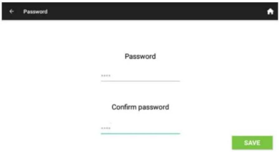 Password Password Confirm password SAVE