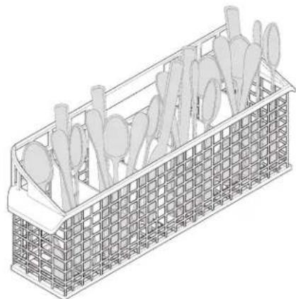 FRIGIDAIRE FDB126RBB - Loading the Silverware Basket - 2