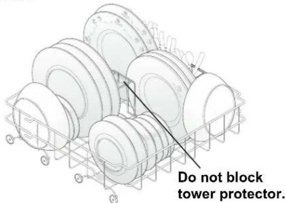 Do not block tower protector.