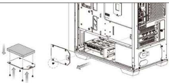 THERMALTAKE Divider 170 TG - 2.5" HDD Installation - 5