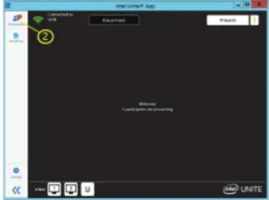Intel UserP App Connected to USB Download Microsoft ② Welcome 2 participants are presenting