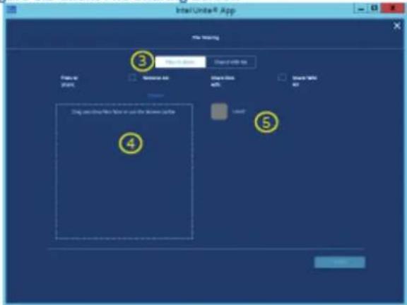 Intel Units® App File Importing ③ File import Originator Ask Share click with... Share click with... ④ ⑤ Zhang will drive the next page or use the server certificate