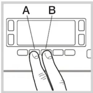 A B