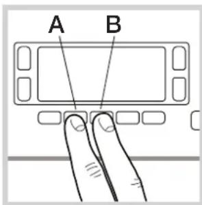 A B