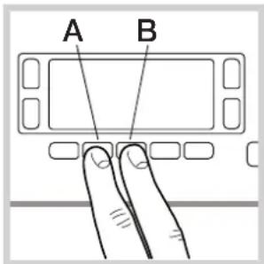 A B