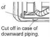 MITSUBISHI MSZ-GS60VFD - Rear, right, or downward piping - 1