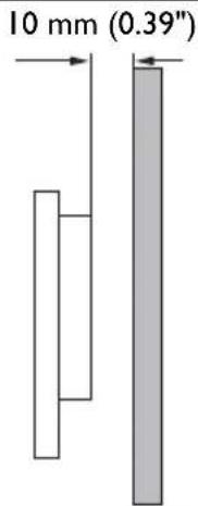 10 mm (0.39"