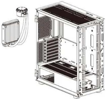 THERMALTAKE H570 TG ARGB - H570 TG ARGB H570 I2G LargB Cooling Installation - 2