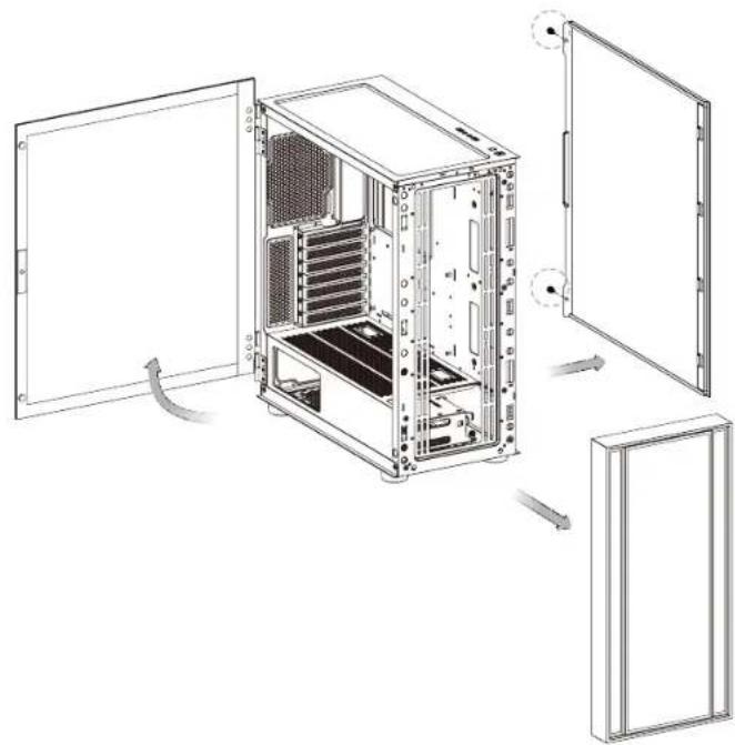 THERMALTAKE H570 TG ARGB - Remove Components - 2