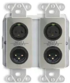 RDL DD-RN42 - Model DD SERIES-RN42 Wall-Mounted Bi-Directional Mic/Line Dante Interface 4x2 - 4