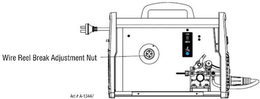 Wire Reel Break Adjustment Nut Art # A-13447
