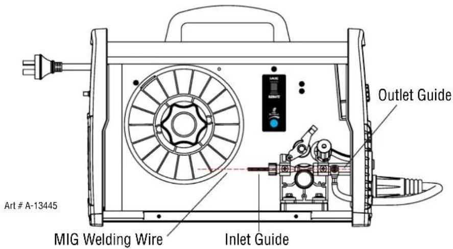 Art # A-13445 MIG Welding Wire Inlet Guide Outlet Guide