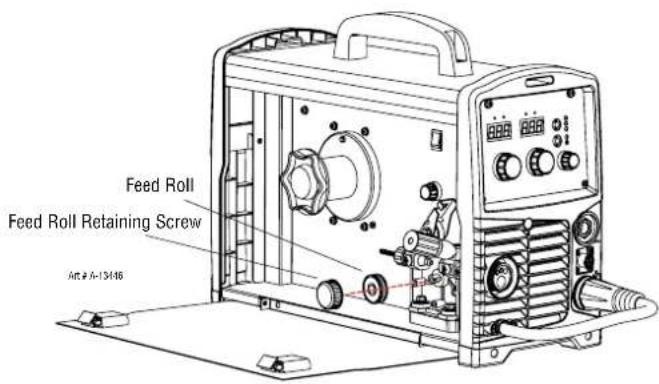 Feed Roll Feed Roll Retaining Screw Art # 1-13416