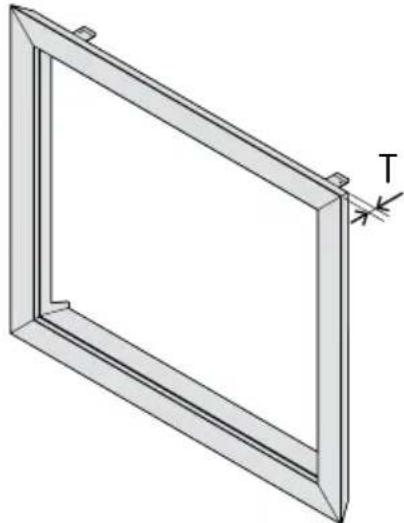 Escea DF700 - B8 Fascia Dimensions - 2