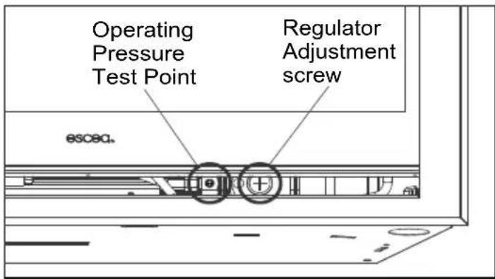 Operating Pressure Test Point Regulator Adjustment screw esc80.