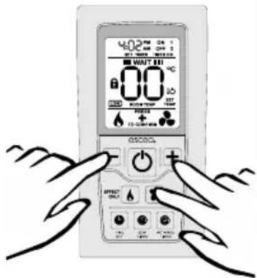 Escea DS1900 - Changing from Celsius to Fahrenheit - 1