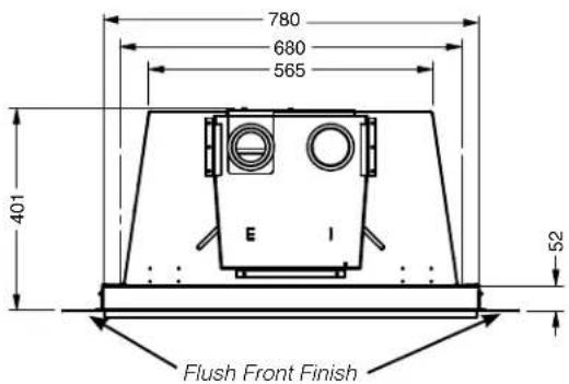 780 680 565 401 E I 52 Flush Front Finish