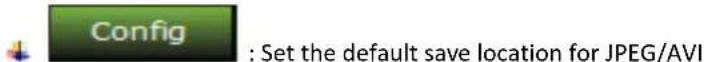 Config : Set the default save location for JPEG/AVI