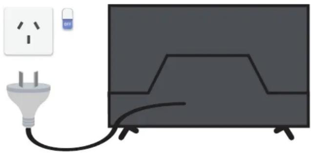 LINSAR LS70UHDNF - Wall-mounting the TV - 4
