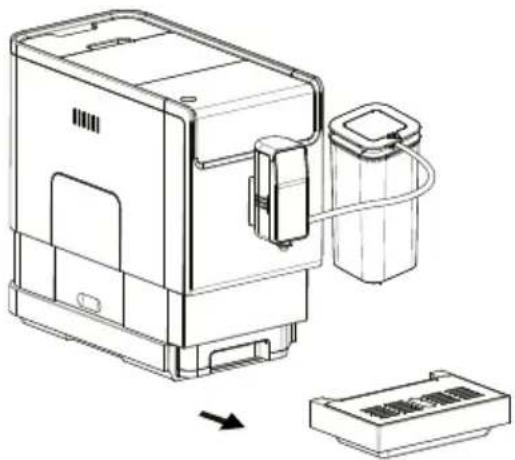 MPM MKW-10M - REINIGUNG DER ABTROPFSCHALE UND DES KAFFEESATZBEHÄLTERS - 1