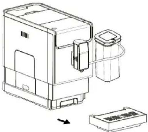 MPM MKW-10M - CLEANING THE DRIP TRAY AND GROUNDS CONTAINER - 1