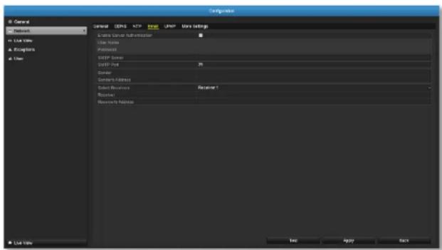 Configuration General DEMS TCP/IPSR UPMP Home Settings User Name Address GETP Server GETP Port Border Border Address Select Resources Access Security Address List View Enter Apply Next