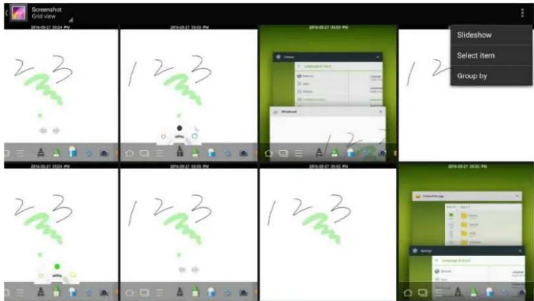 Screenshot Grid view 23 123 12 Slideshow Select item Group by 23 123 123 2014-09-27 05:02 PM 23 123 123