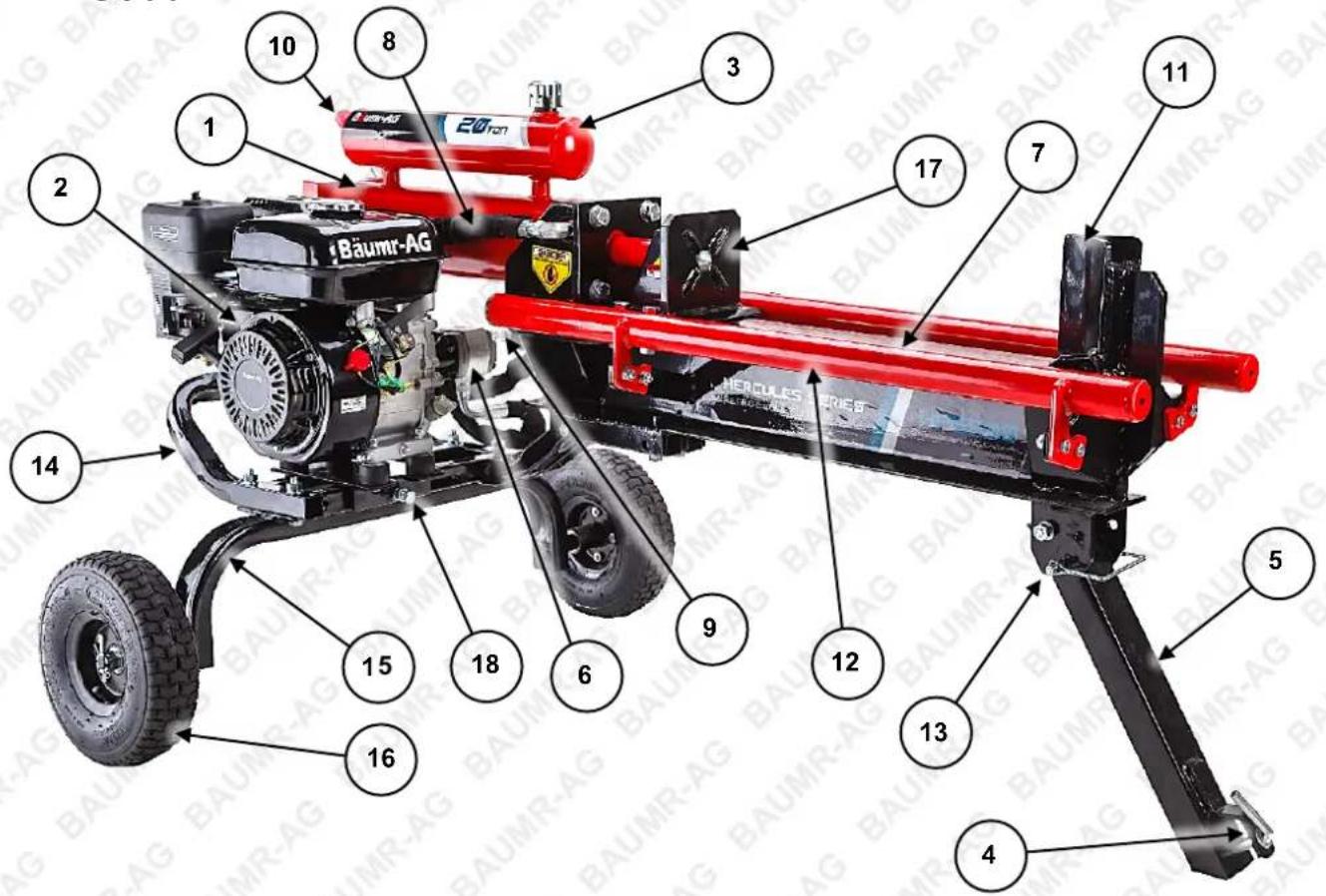 1 2 3 8 10 1 20 ton 17 7 11 14 5 15 18 6 9 12 13 16 4 BAUMR-AG HERCULES SERIES