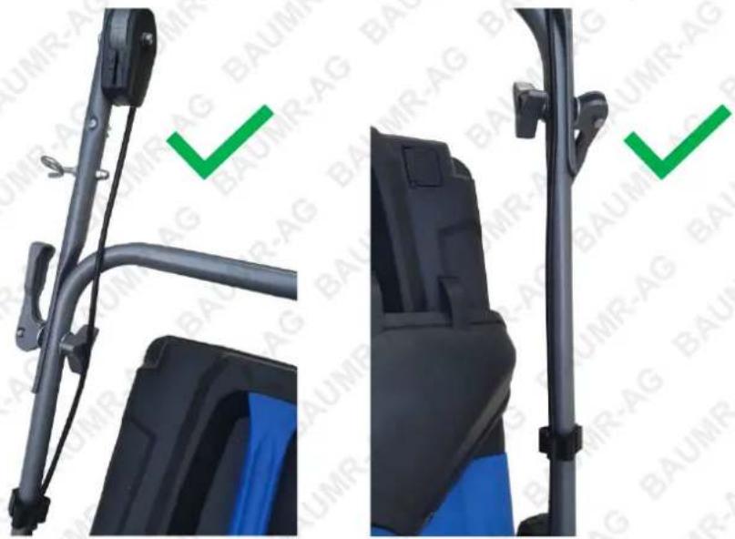 Baumr-AG 550CX - Routing the Throttle and Choke Lever Cables - 1